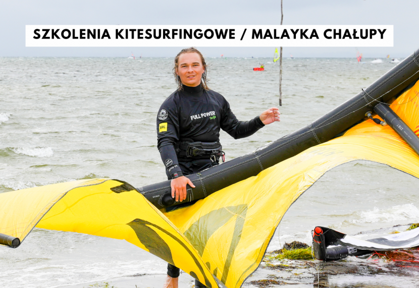 Szkolenia kitesurfingowe, szkolenia surfingowe, szkolenia efoil z MALAYKA na Kempingu Ekolaguna - naucz się sportów wodnych na Półwyspie Helskim.