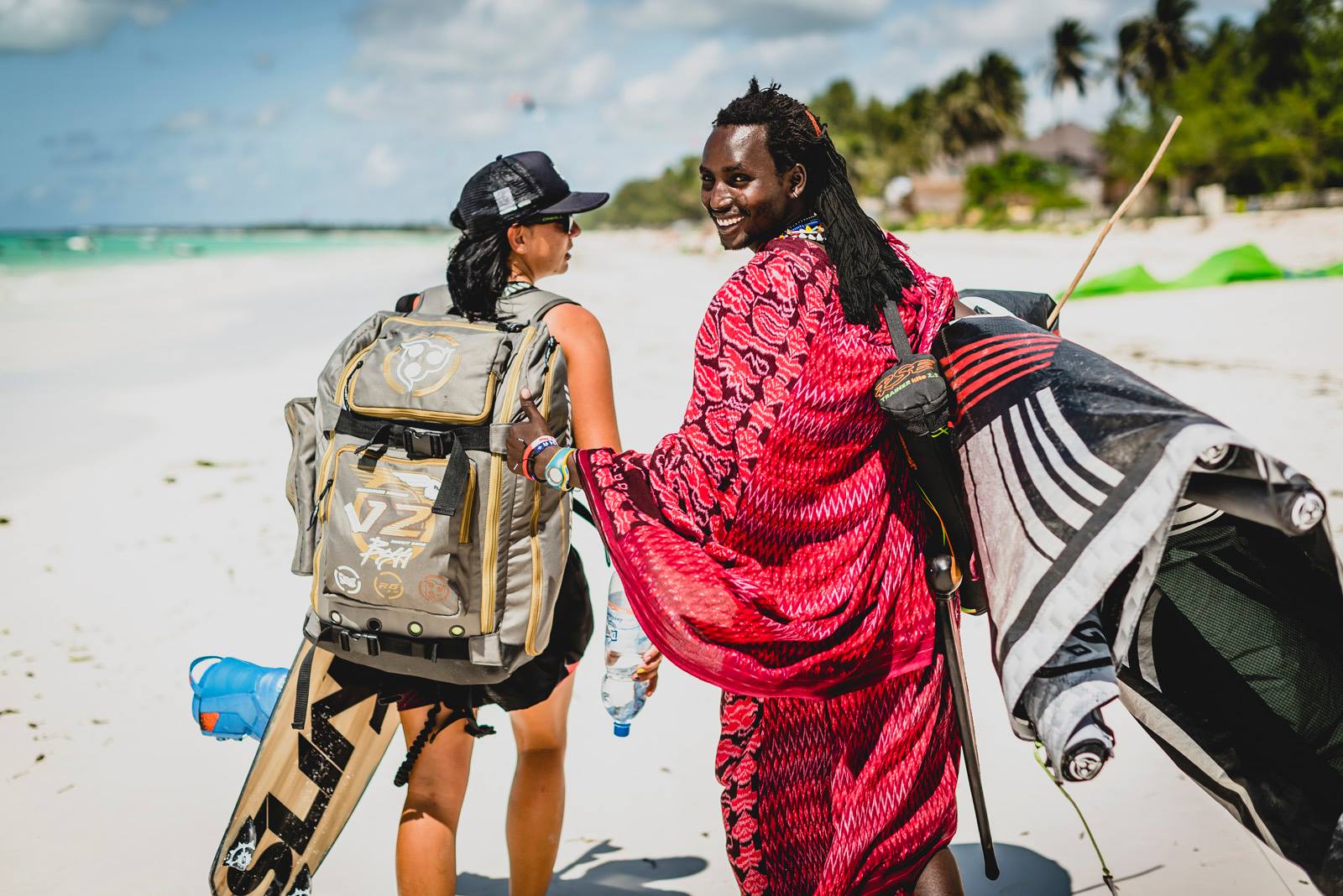 Malwina Baraniak kitesurfing malayka